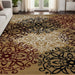 Leigh Traditional Floral Scroll Indoor Area Rugs or Runner Rug - Gold