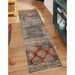 Amara Modern Distressed Patchwork Indoor Area Rug or Runner - Gray