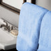 Egyptian Cotton Pile Plush Heavyweight Absorbent Face Towel Set of 6 - Light Blue