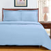 Egyptian Cotton 700 Thread Count Solid Duvet Cover and Pillow Sham Set - Light Blue