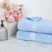 Egyptian Cotton Pile Plush Heavyweight Absorbent Bath Sheet Set of 2 - Light Blue
