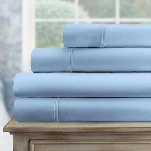 Egyptian Cotton Eco-Friendly 700 Thread Count Sheet Set - Light Blue