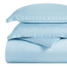 Egyptian Cotton 300 Thread Count Solid Duvet Cover Set - LightBlue