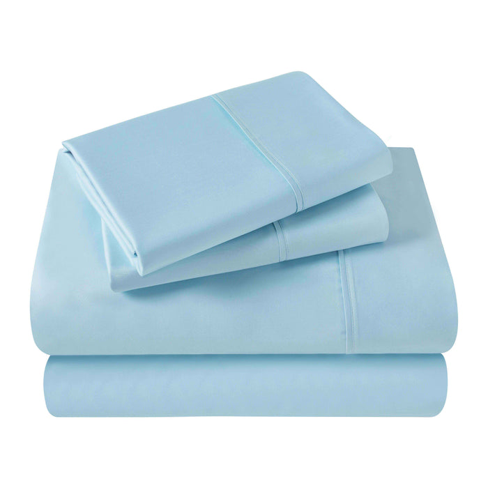 Egyptian Cotton 400 Thread Count Deep Pocket Sheet Set - LightBlue