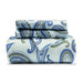 Flannel Reversible Trellis Duvet Cover and Pillow Sham Set - Light Blue