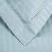 Egyptian Cotton 300 Thread Count Striped Duvet Cover Set - LightBlue