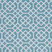 Printed Honey Comb Sheer Curtain Panel Set with Grommet Top Header - Light Blue