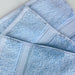 Egyptian Cotton Pile Plush Heavyweight Absorbent 9 Piece Towel Set - Light Blue