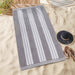 Cabana Stripe Oversized Cotton Beach Towel Set Of 2, 4, 6 - LightGray