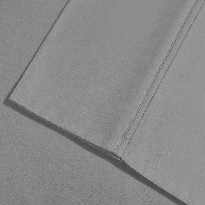 800 Thread Count Cotton Blend Solid Deep Pocket Sheet Set - LightGray