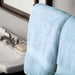 Egyptian Cotton Pile Plush Heavyweight Absorbent 9 Piece Towel Set - LightBlue