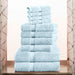 Egyptian Cotton Pile Solid 10-Piece Towel Set - LightBlue