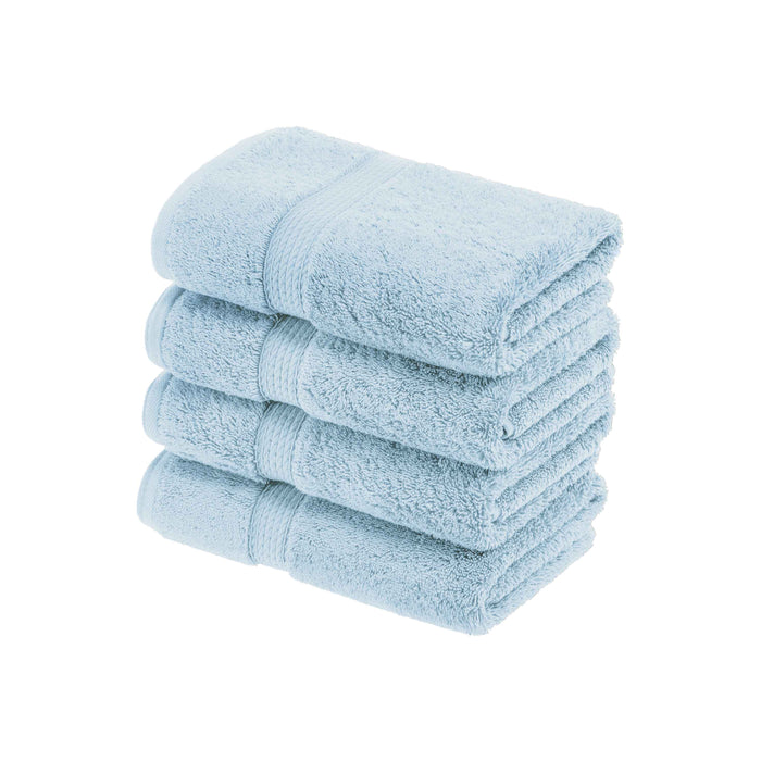 Egyptian Cotton Pile Solid 10-Piece Towel Set - LightBlue