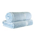 Egyptian Cotton Pile Plush Heavyweight Absorbent Bath Sheet Set of 2 - LightBlue