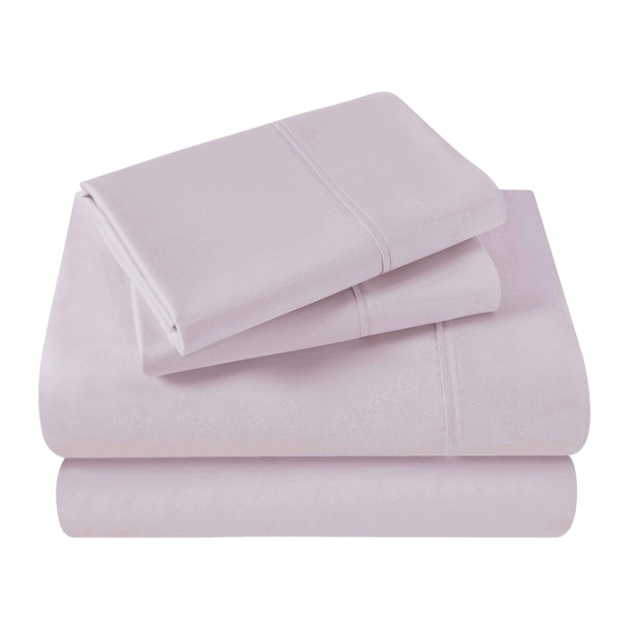 Egyptian Cotton 400 Thread Count Solid Deep Pocket Sheet Set - Lilac