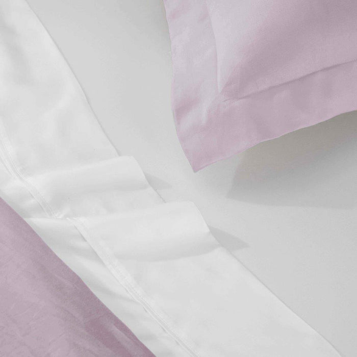 Egyptian Cotton 400 Thread Count Solid Duvet Cover Set - Lilac