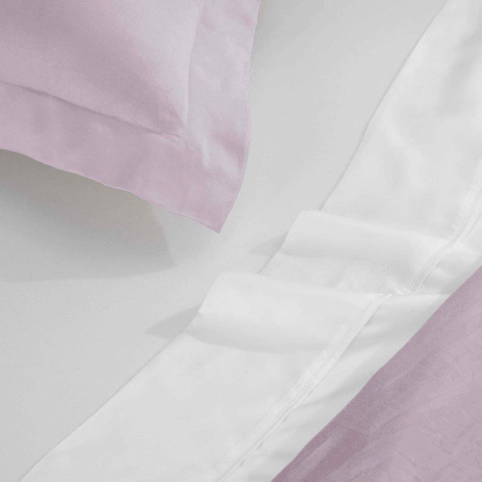 Egyptian Cotton 300 Thread Count Solid Duvet Cover Set - Lilac