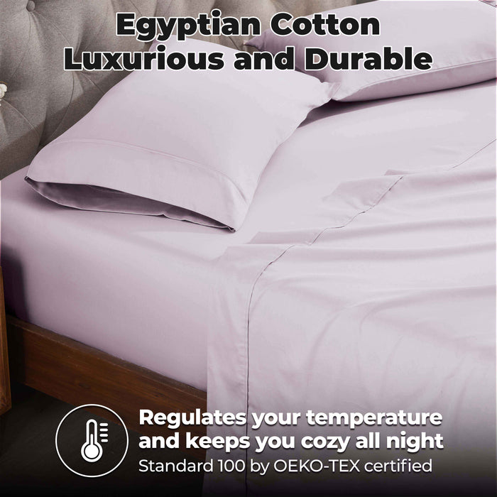 Egyptian Cotton 400 Thread Count Solid Deep Pocket Sheet Set