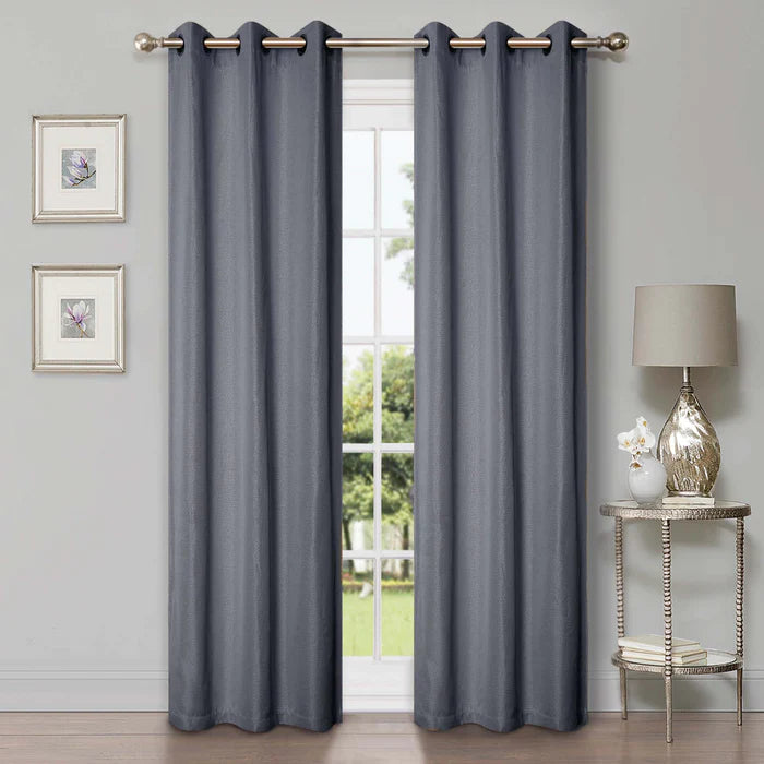 Linen-Inspired Classic Modern Blackout Curtain Set