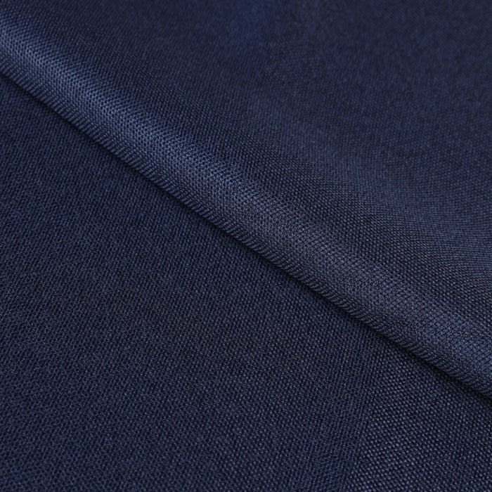 Linen-Inspired Classic Modern Blackout Curtain Set - Navy Blue