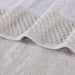 Lodie Cotton Plush Jacquard Solid and Two-Toned Bath Sheet Set of 2 - Stone/White