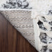 Lorelei Bohemian Geometric Indoor Plush Shag Area Rug with Tassels - Black/CReam