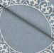 Boho Mandala Cotton Blend Woven Jacquard Bedspread Set - Cerulean Blue