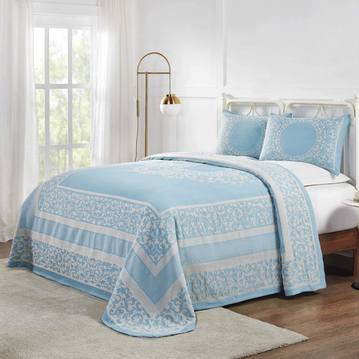 Boho Mandala Cotton Blend Woven Jacquard Bedspread Set