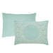 Boho Mandala Cotton Blend Woven Jacquard Bedspread Set - Turquoise