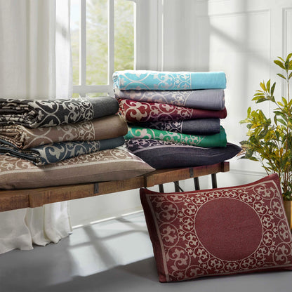 Boho Mandala Cotton Blend Woven Jacquard Bedspread Set