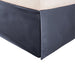 Wimberton 100% Brushed Microfiber Bed Skirt with a 15" Drop Length and Inverted Box Pleats - Navy Blue
