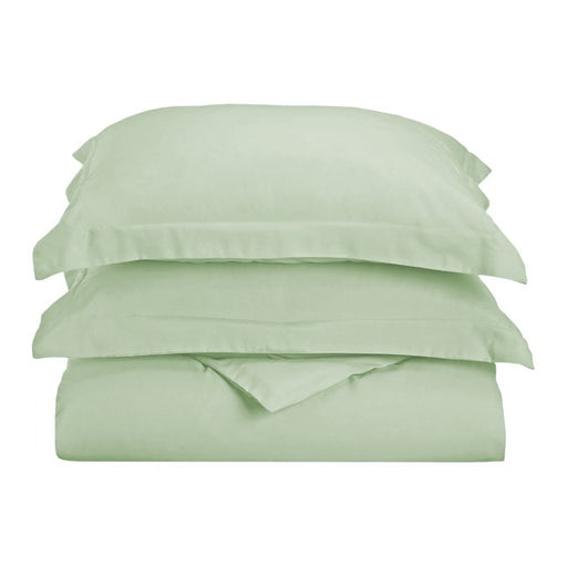 Wimberton Microfiber Wrinkle-Resistant Solid Duvet Cover and Pillow Sham Set - Mint