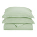 Wimberton Microfiber Wrinkle-Resistant Solid Duvet Cover and Pillow Sham Set - Mint