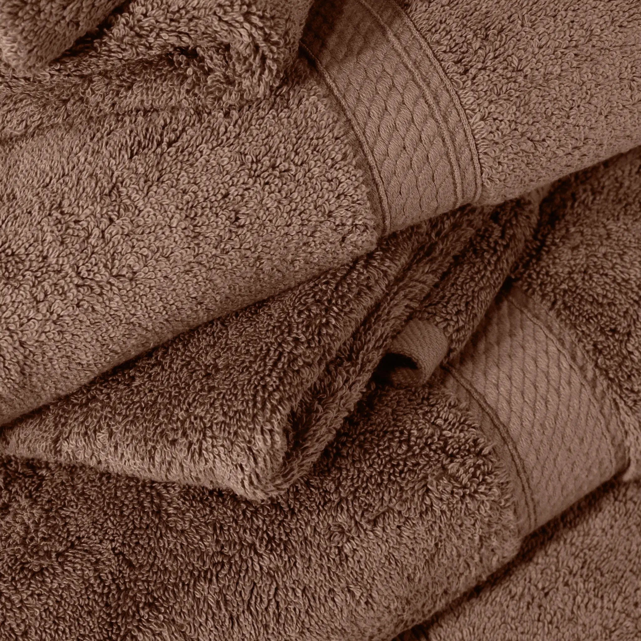 Egyptian Cotton Pile Plush Heavyweight Soft 4 Piece Bath Towel Set