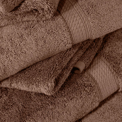 Egyptian Cotton Pile Plush Heavyweight Soft 4 Piece Bath Towel Set
