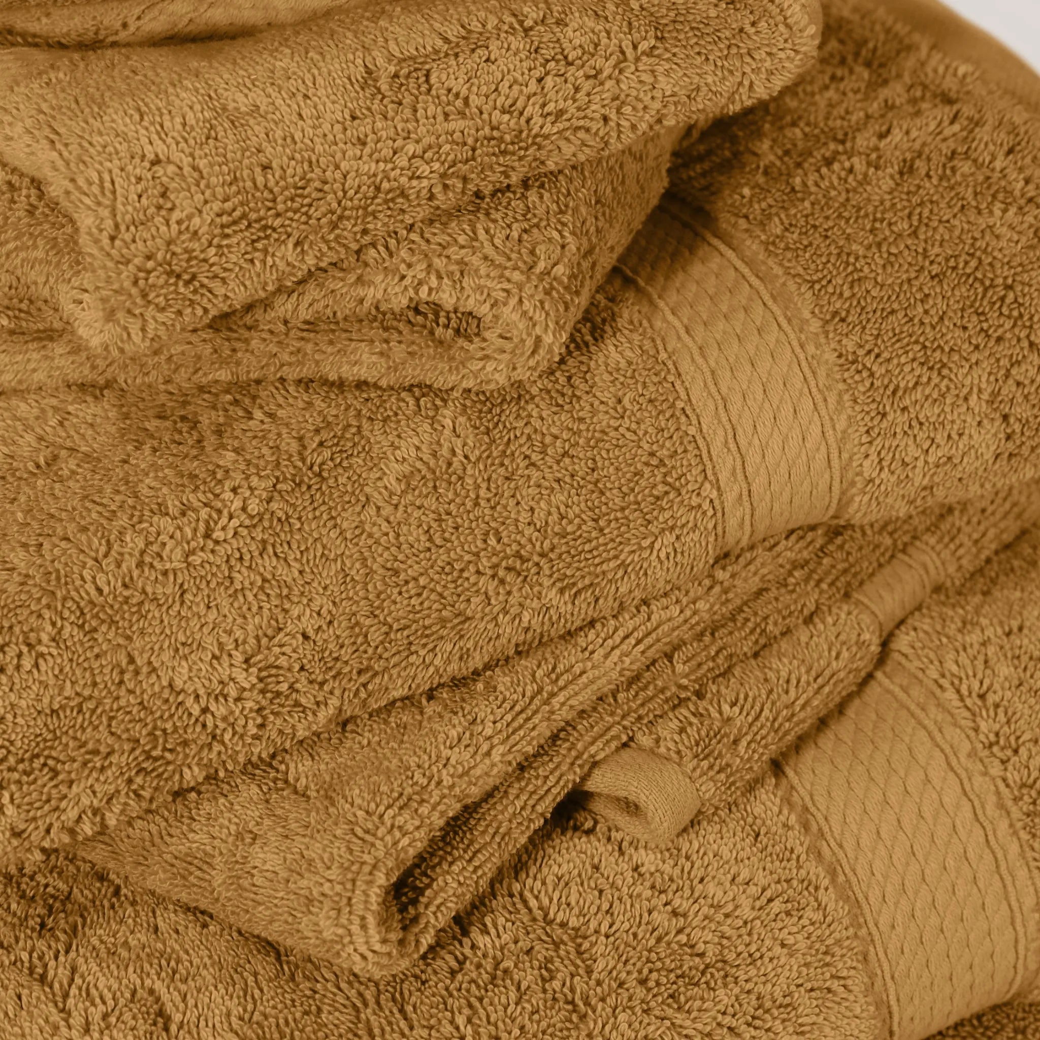 Egyptian Cotton Pile Plush Heavyweight Soft 4 Piece Bath Towel Set