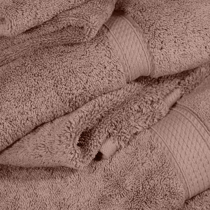 Egyptian Cotton Pile Plush Heavyweight Soft 4 Piece Bath Towel Set