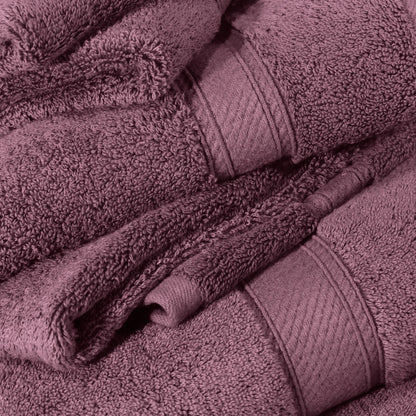 Egyptian Cotton Pile Plush Heavyweight Soft 4 Piece Bath Towel Set