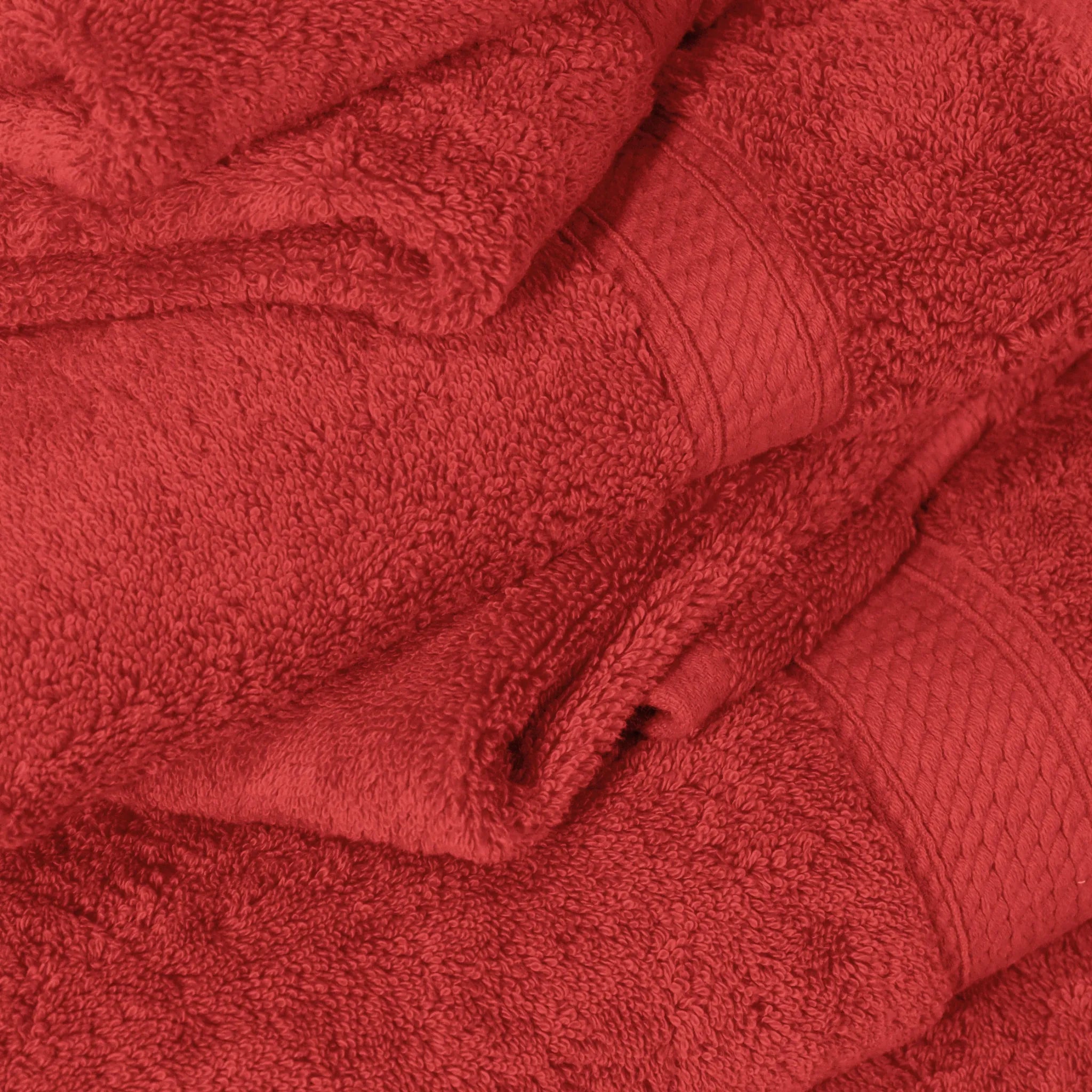 Egyptian Cotton Pile Plush Heavyweight Soft 4 Piece Bath Towel Set