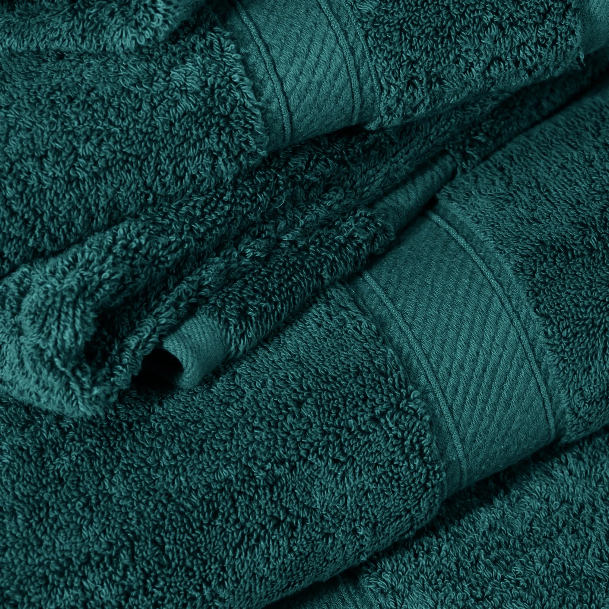 Egyptian Cotton Pile Plush Heavyweight Soft 4 Piece Bath Towel Set