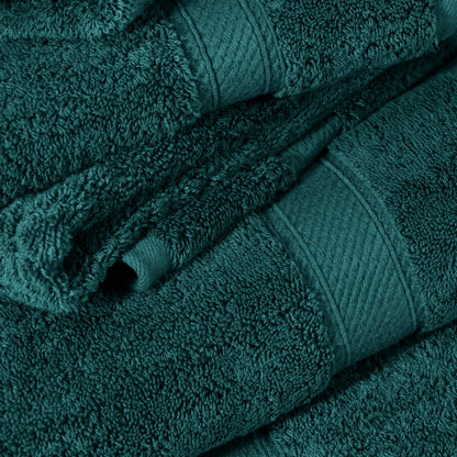 Egyptian Cotton Pile Plush Heavyweight Soft 4 Piece Bath Towel Set