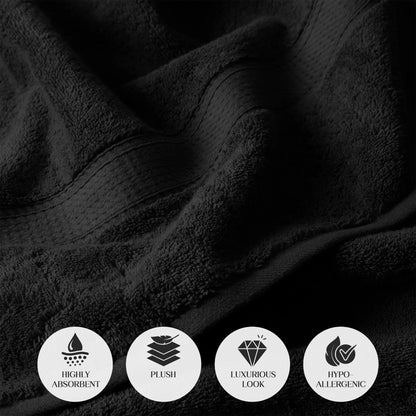 Egyptian Cotton Pile Plush Heavyweight Soft 4 Piece Bath Towel Set