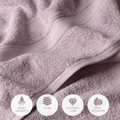 Egyptian Cotton Pile Plush Heavyweight Soft 4 Piece Bath Towel Set
