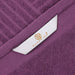Basketweave Jacquard and Solid 6-Piece Egyptian Cotton Towel Set - Majestic Purple