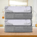 Cotton Assorted Solid and Marble Effect 4 Piece Bath Towel Set - Grey