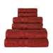 Cotton Ultra Soft 6 Piece Solid Towel Set - Maroon