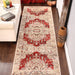 Marquis Modern Farmhouse Medallion Indoor Area Rug - Red