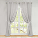 Solid Machine Washable Room Darkening Blackout Curtains, Set of 2 - Marshmallow