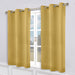 Solid Machine Washable Room Darkening Blackout Curtains, Set of 2 - MasturdYellow