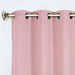 Solid Machine Washable Room Darkening Blackout Curtains, Set of 2 - Blue Nile Mills